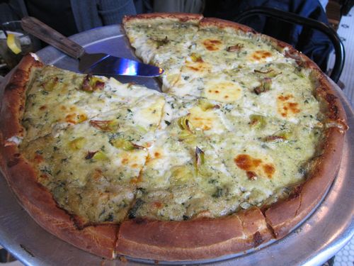 Artichoke pizza